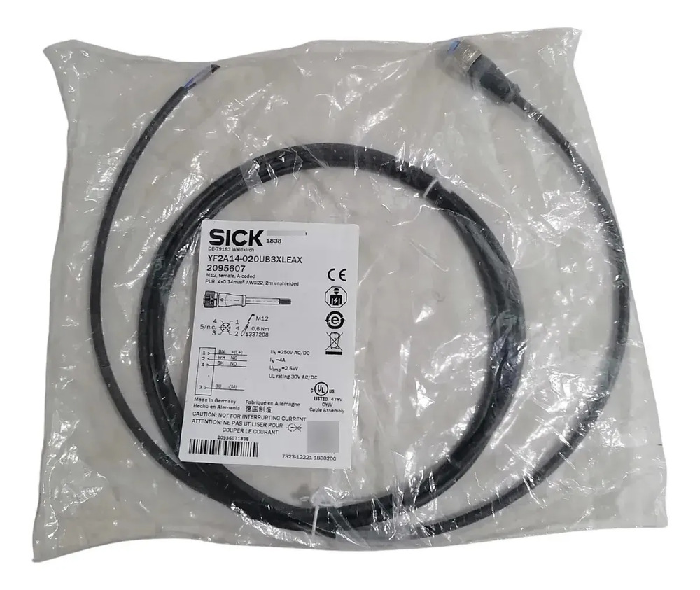 Sick Yf2a14-020ub3xleax Female M12