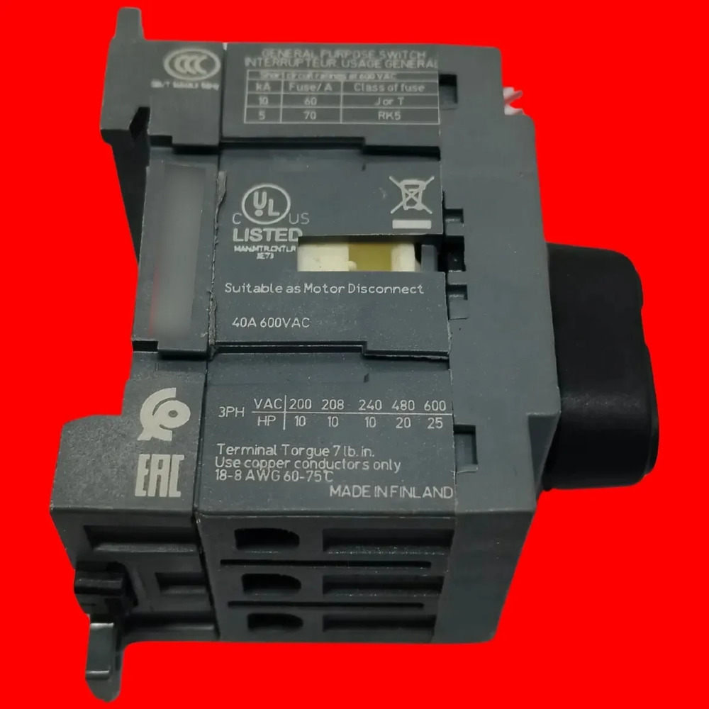 Abb Ot40f3 Interruptor Seccionador Tripolar (3 Polos) - Imagen 3