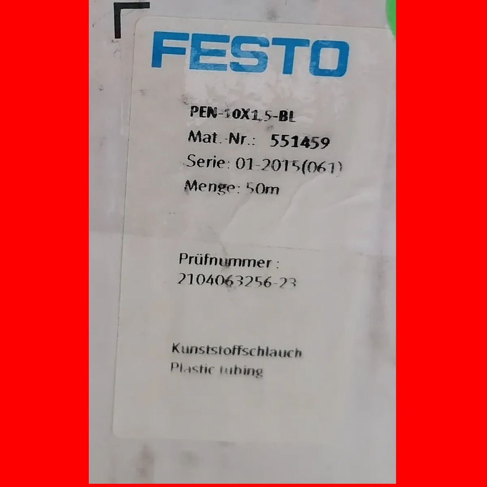 Festo Pen-10x1,5-bl Industrial Manguera 551459 Azul Marino - Imagen 2
