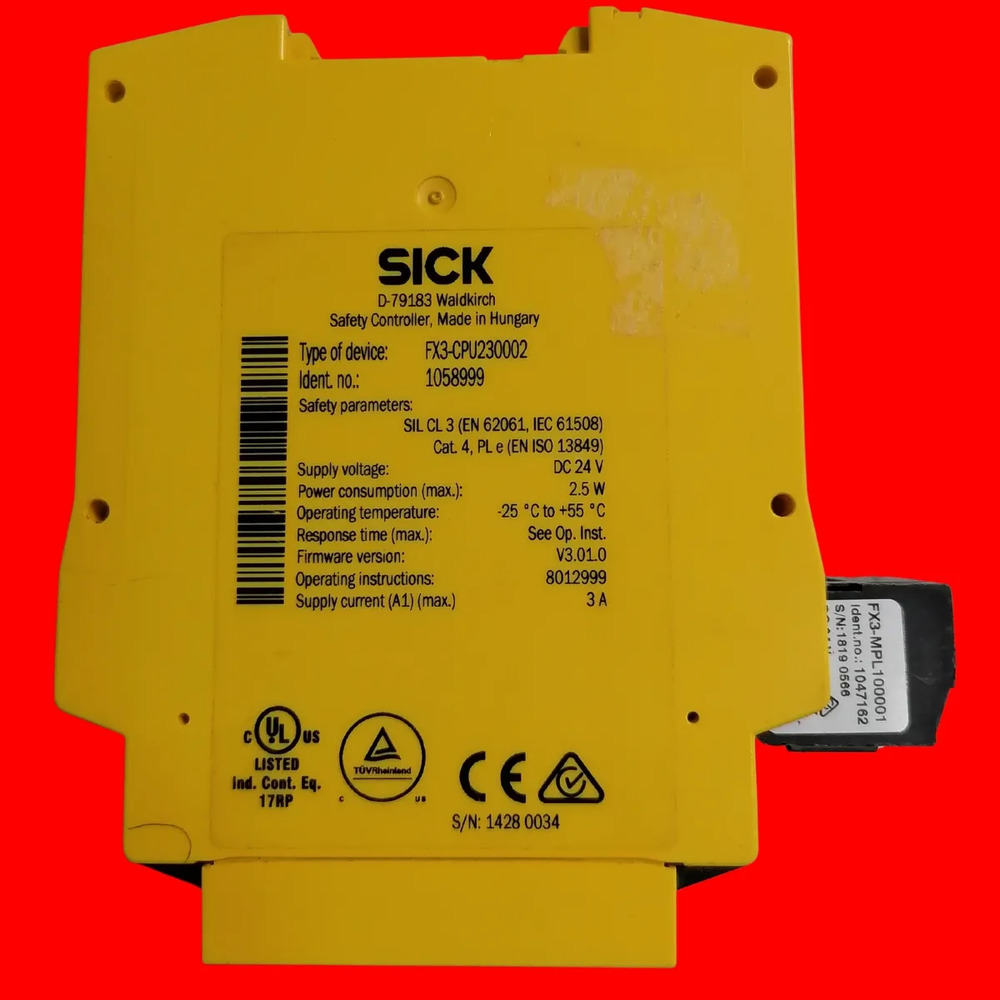 Sick Fx3-cpu230002 Controlador De Seguridad - Imagen 2