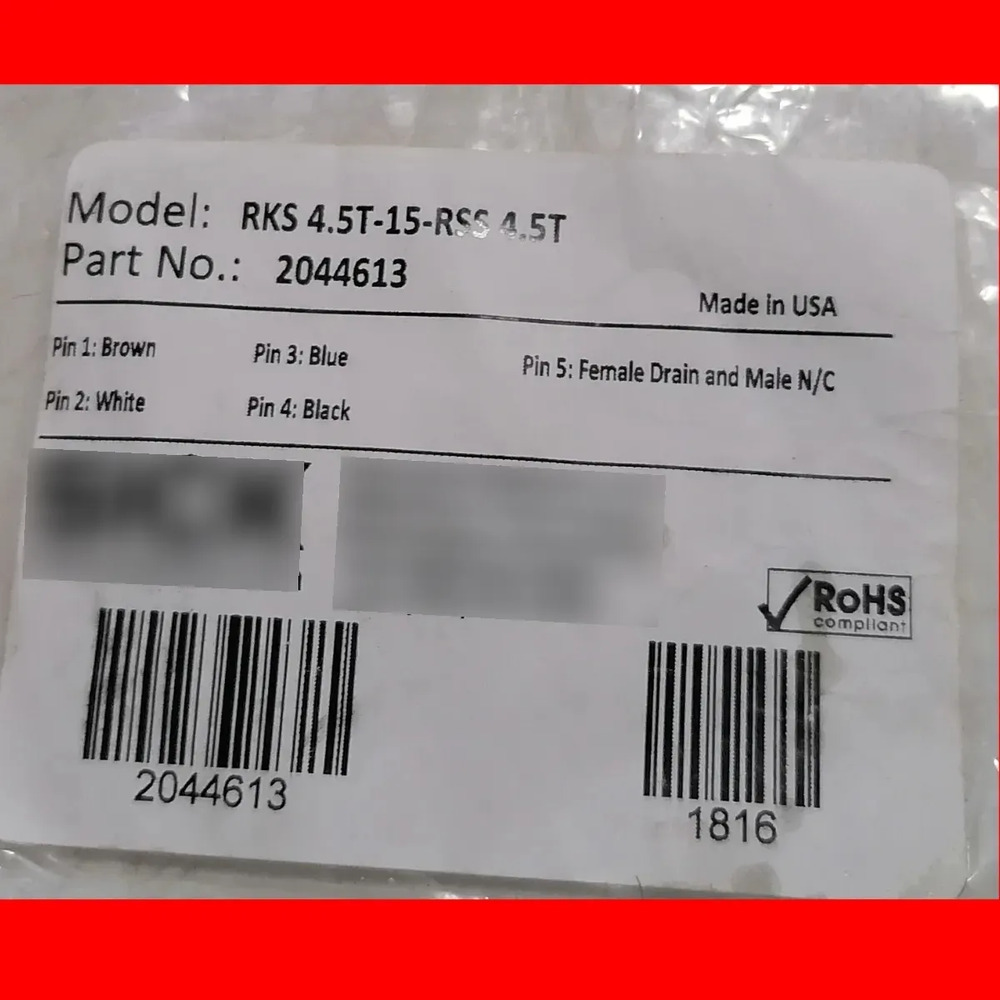 Cable De Alimentacion Sick Modelo Rks 4.5t-15-rss 4.5t Gris - Imagen 5