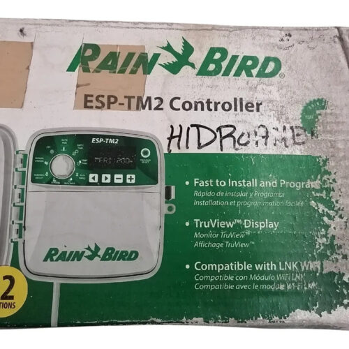 Control Rain Bird Esp-tm2   12 Estaciones Pantalla Digital Blanco/verde