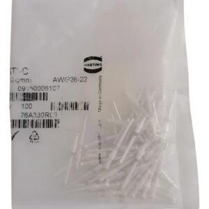 Harting Awg26-22 Pines Macho Para Conector Industrial 60 Pz