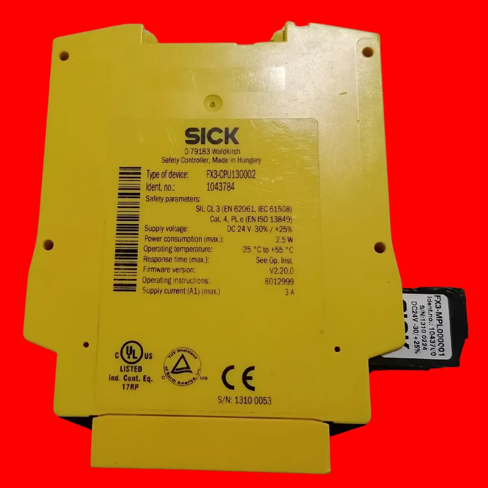 Sick Fx3-cpu130002 Safety Relay 1043784 - Imagen 2