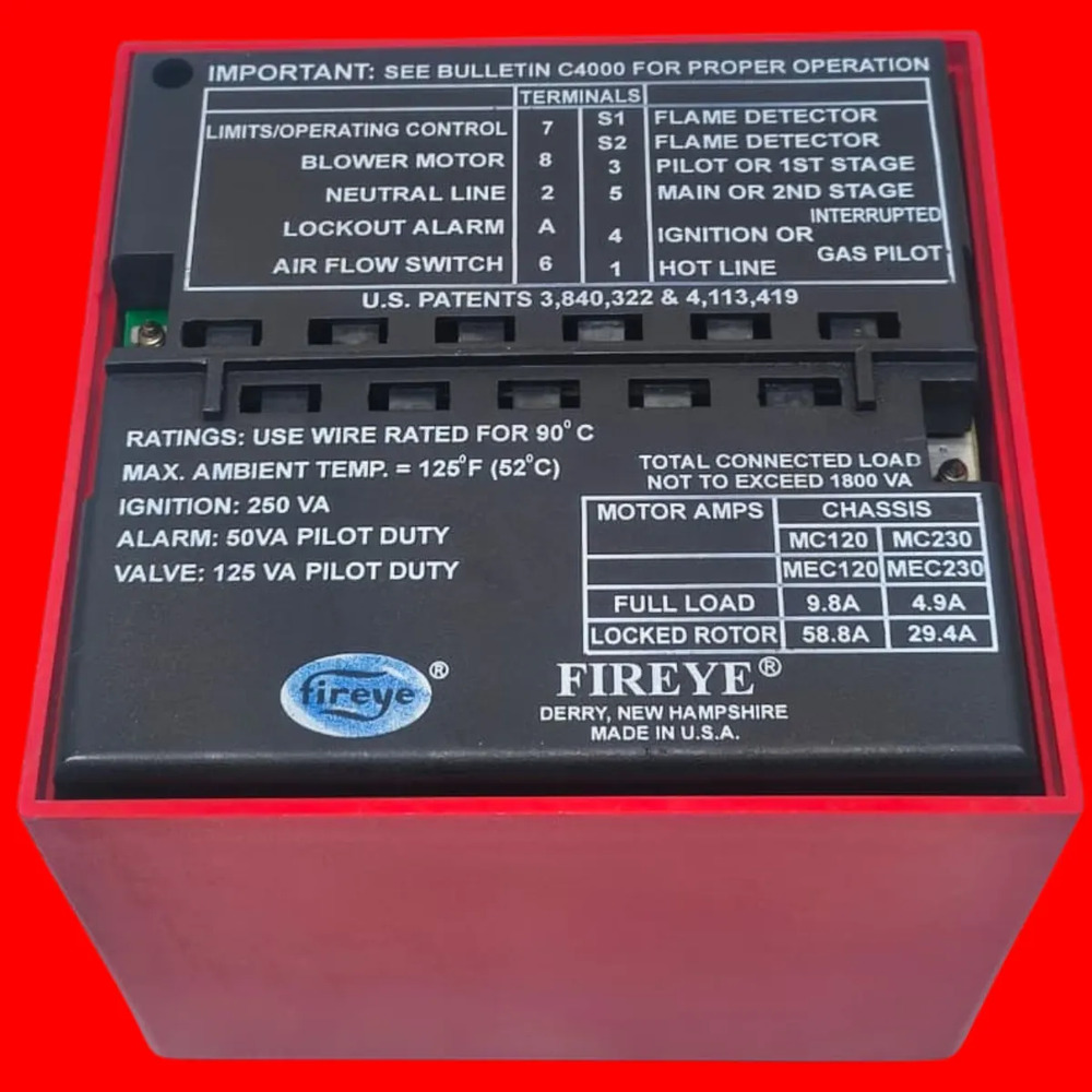 Fireye Mec120 Chasis W/remote Reset - Imagen 5