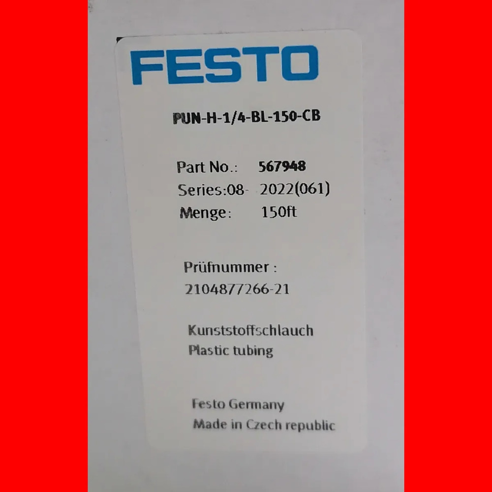 Manguera Industrial Festo Pun-h-1/4-bl-150-cb 567948 Azul Marino - Imagen 2