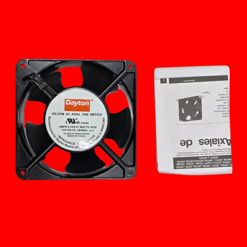 Dayton Ventilador Axial Ac, 105 Cfm, 115v, 4wt47 12 Cm Negro 5 - Imagen 4
