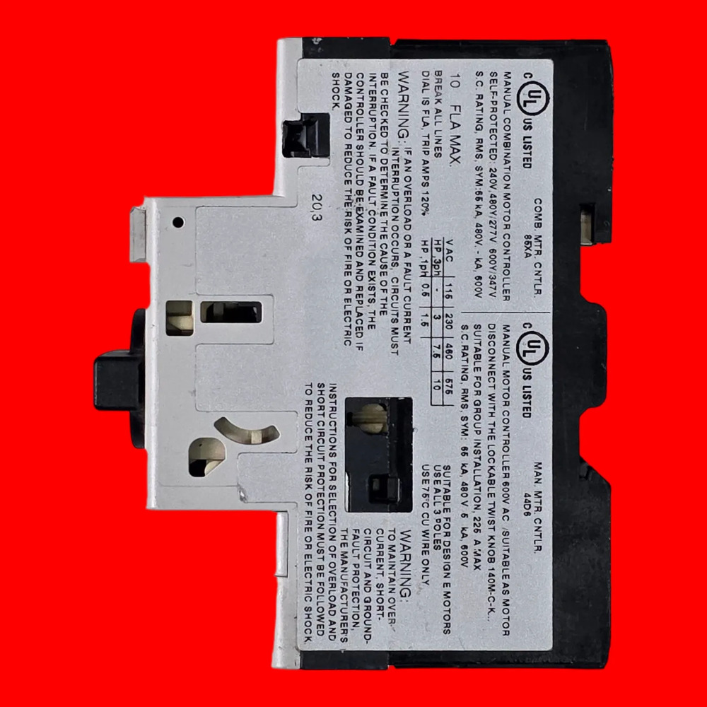 Allen-bradley 140m-c2e-c10 Guardamotor Ser A 50/60 Hz - Imagen 4