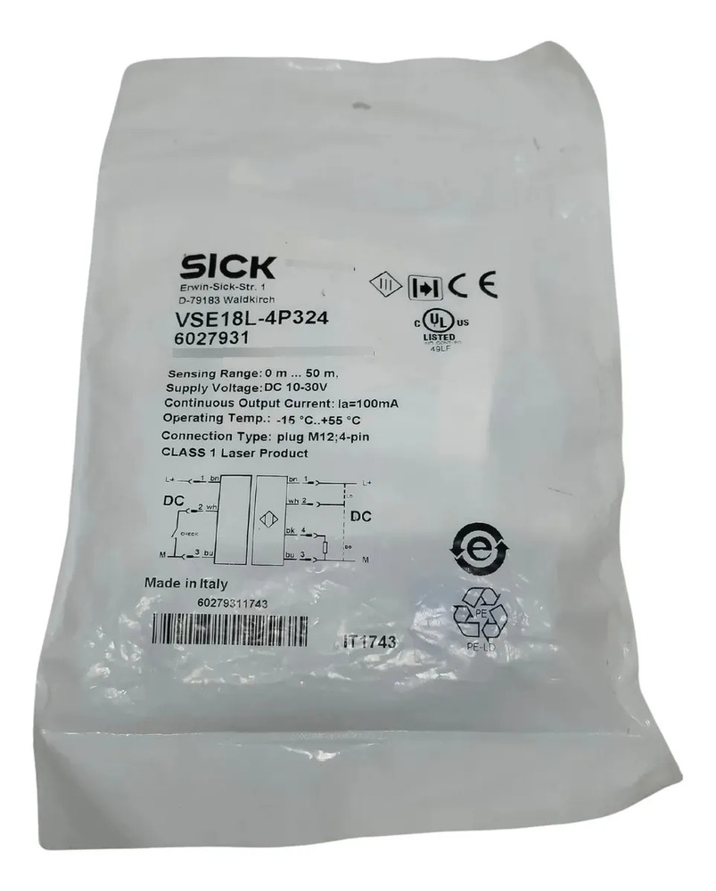 Sick Vse18l-4p324 Sensor Fotoeléctrico