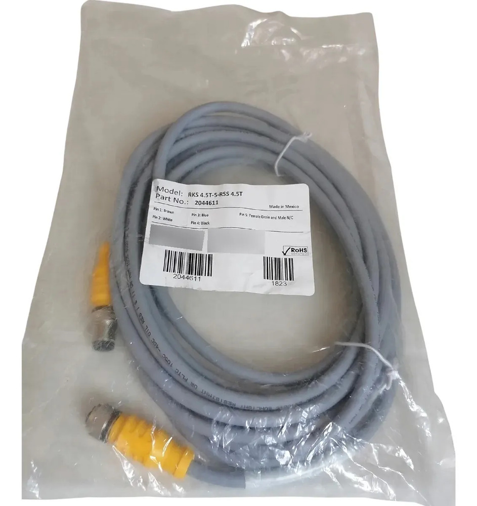 Sick Rks 4.5t-5-rss 4.5t Cable Conector Optic Electronic Gris