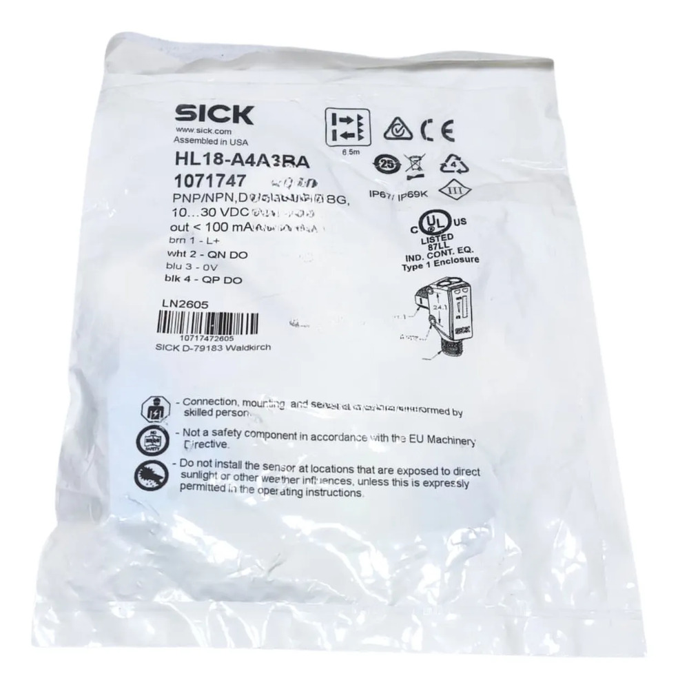 Sick Hl18-a4a3ba Sensor Fotoelectrico