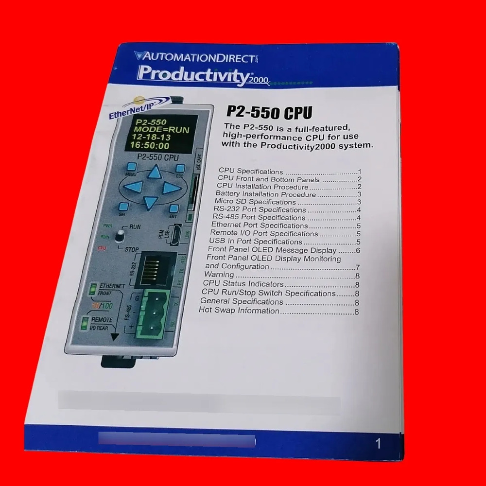 Automationdirect P2-550 Cpu P2000 Controller - Imagen 8