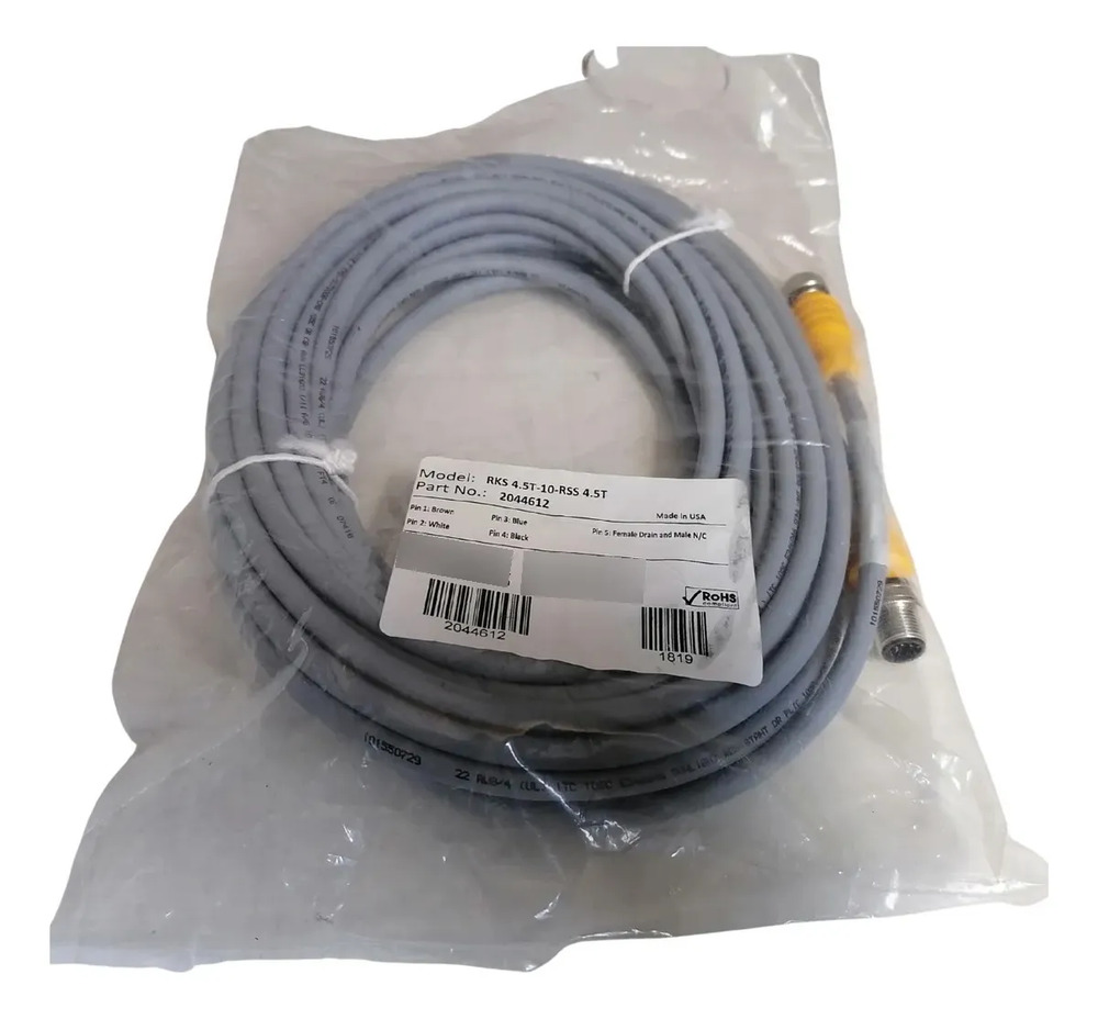 Sick Rks 4.5t-10-rss 4.5t Cable Doble Extremo Gris