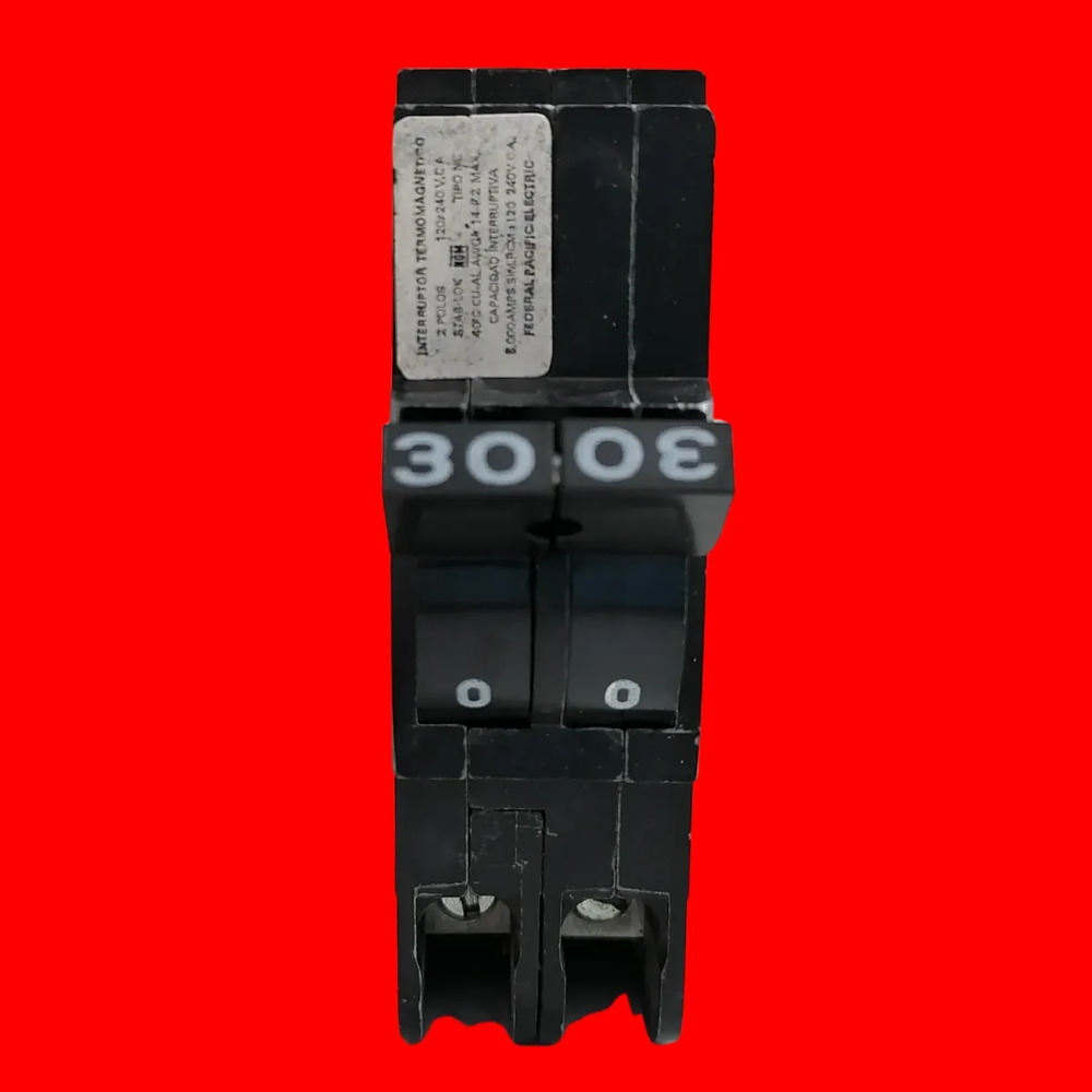 Federal Pacific 30-30 Interruptor Termomagnetico - Imagen 2
