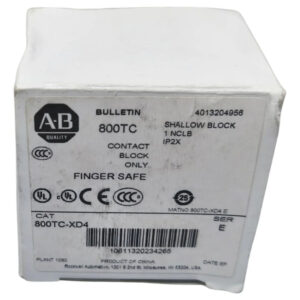 800t-xd4 Allen-bradley Block De Contacto 1nc Negro