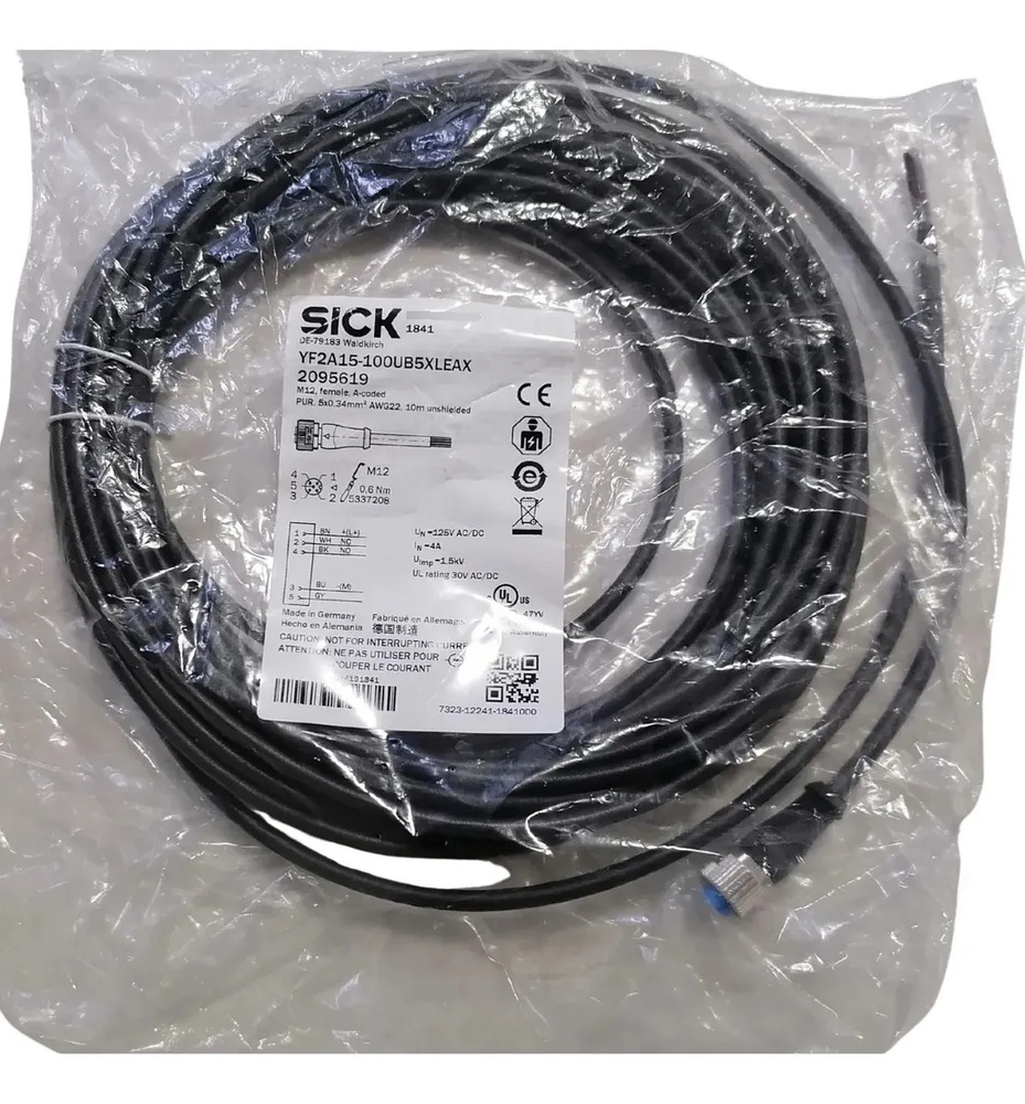 Sick Yf2a15-100ub5xleax Cable M12 Female