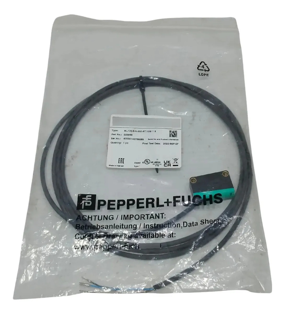 Pepperl+fuchs Ml100-8-h-350-rt/103/115 Sensor Optico