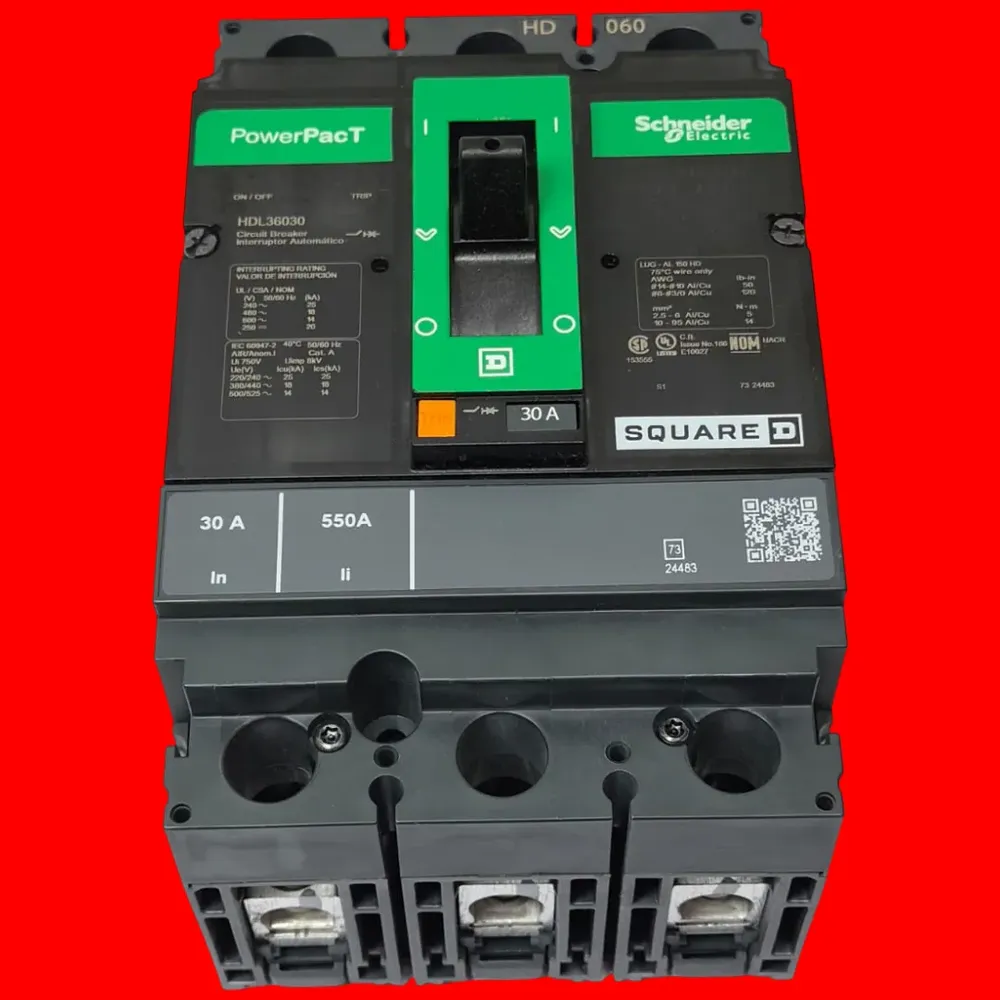 Square Hdl36030 Termomag C/zapata 3x30a 18ka 480vac 250vdc - Imagen 4