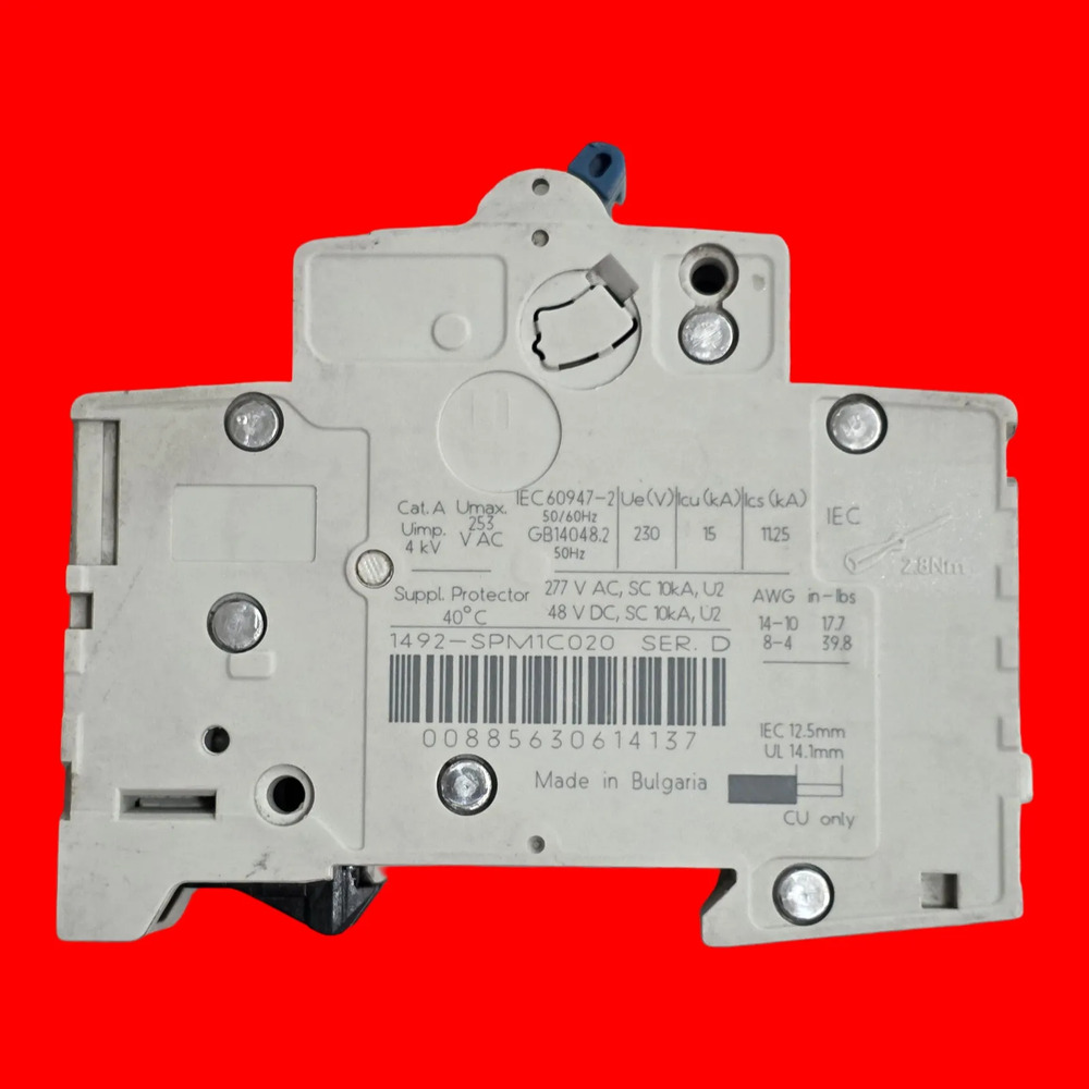 Interruptor Automático Allen-bradley 1492 1492-spm1c020 D - Imagen 3