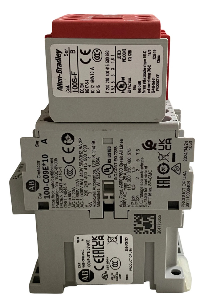 Allen Bradley 100s-c09ej14c Safety Contactor 24v 9a