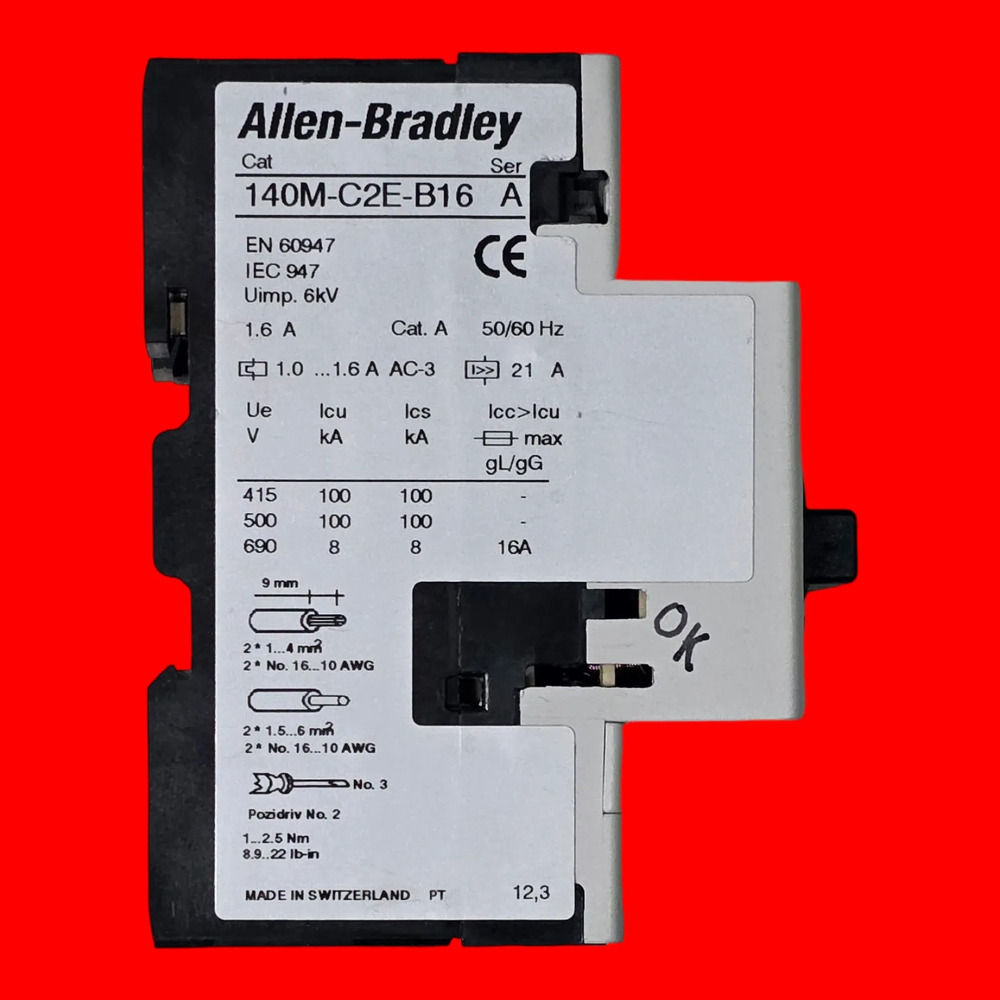 Allen Bradley 140m-c2e-b16 Guardamotor Ser A 50/60 Hz - Imagen 2