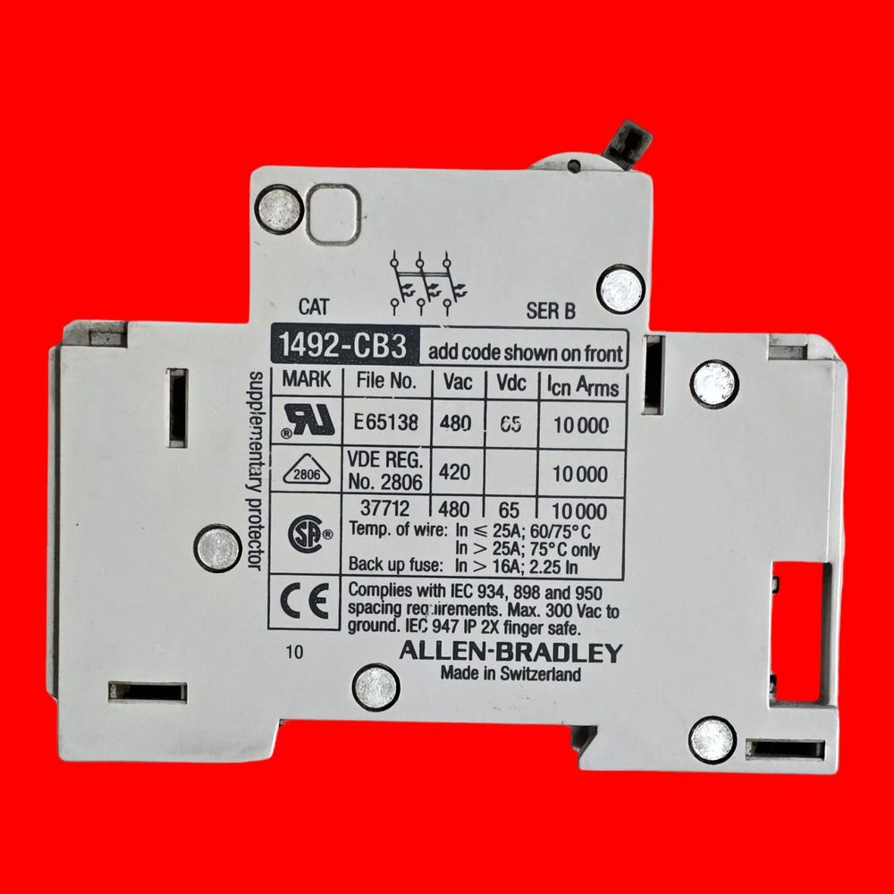 Allen-bradley 1492-cb3 G150 Interruptor Automático - Imagen 3