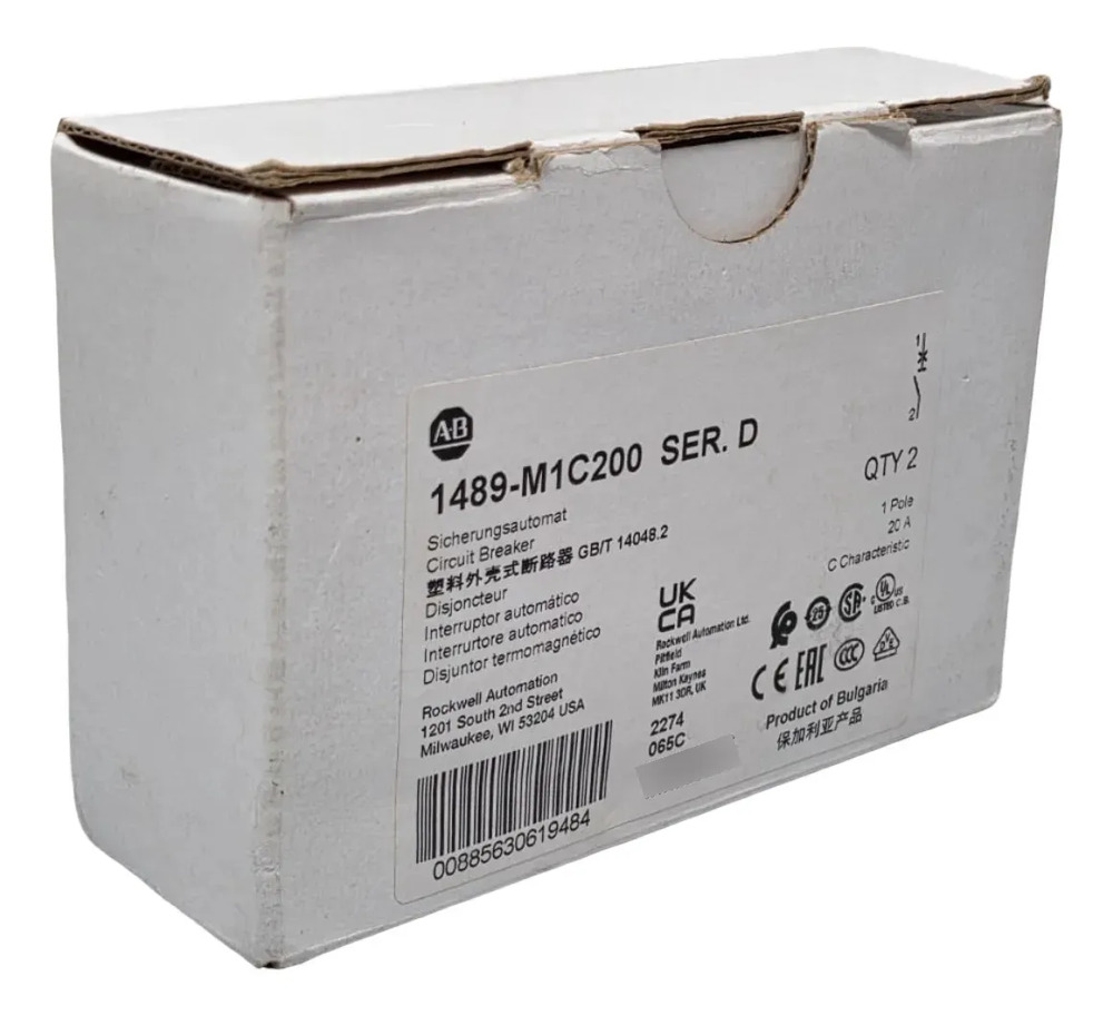 Allen Bradley 1489-m1c200 Miniatura Disyuntor 1p