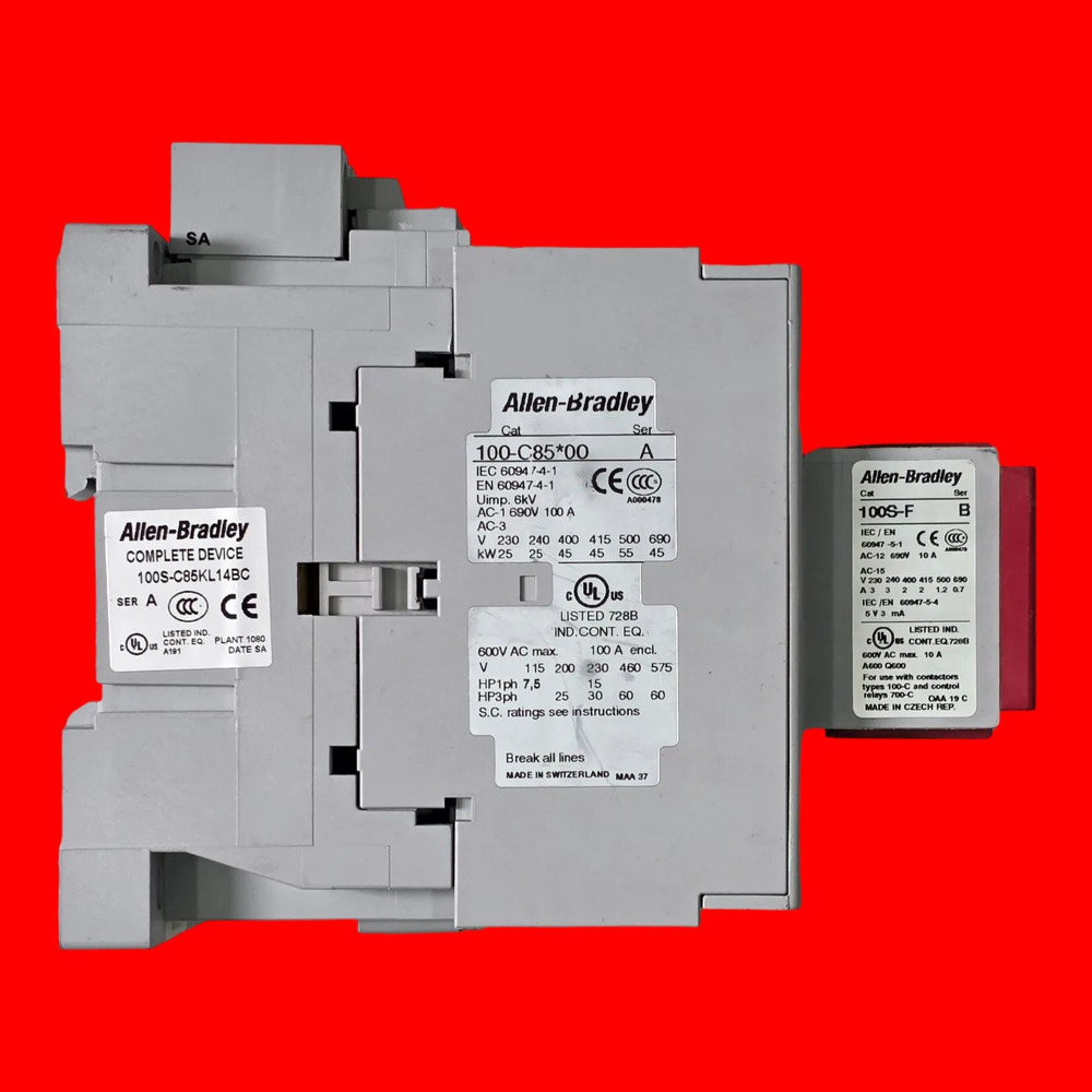 Allen Bradley 100s-c85kl14bc Contactor Ser A Con 100-je - Imagen 2