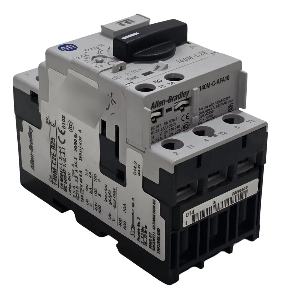 Allen-bradley 140m-c2e-b25 / 140m-c-afa10 Guardamotor Ser C 50/60 Hz
