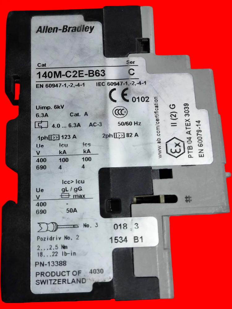 140m-c2e-b63 Allen Bradley Circuit Protection Ser C - Imagen 3
