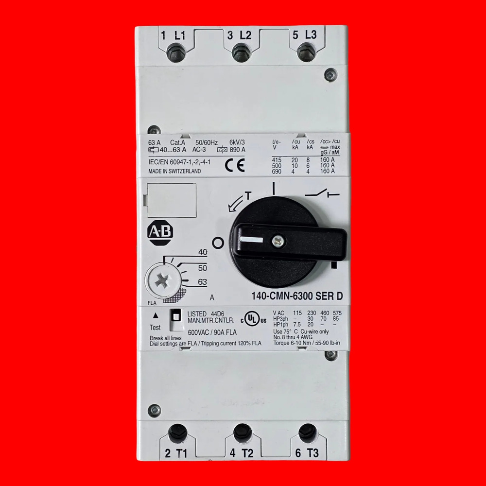 Allen Bradley 140-cmn-4000 Guardamotor Ser D 40hz/60hz - Imagen 2