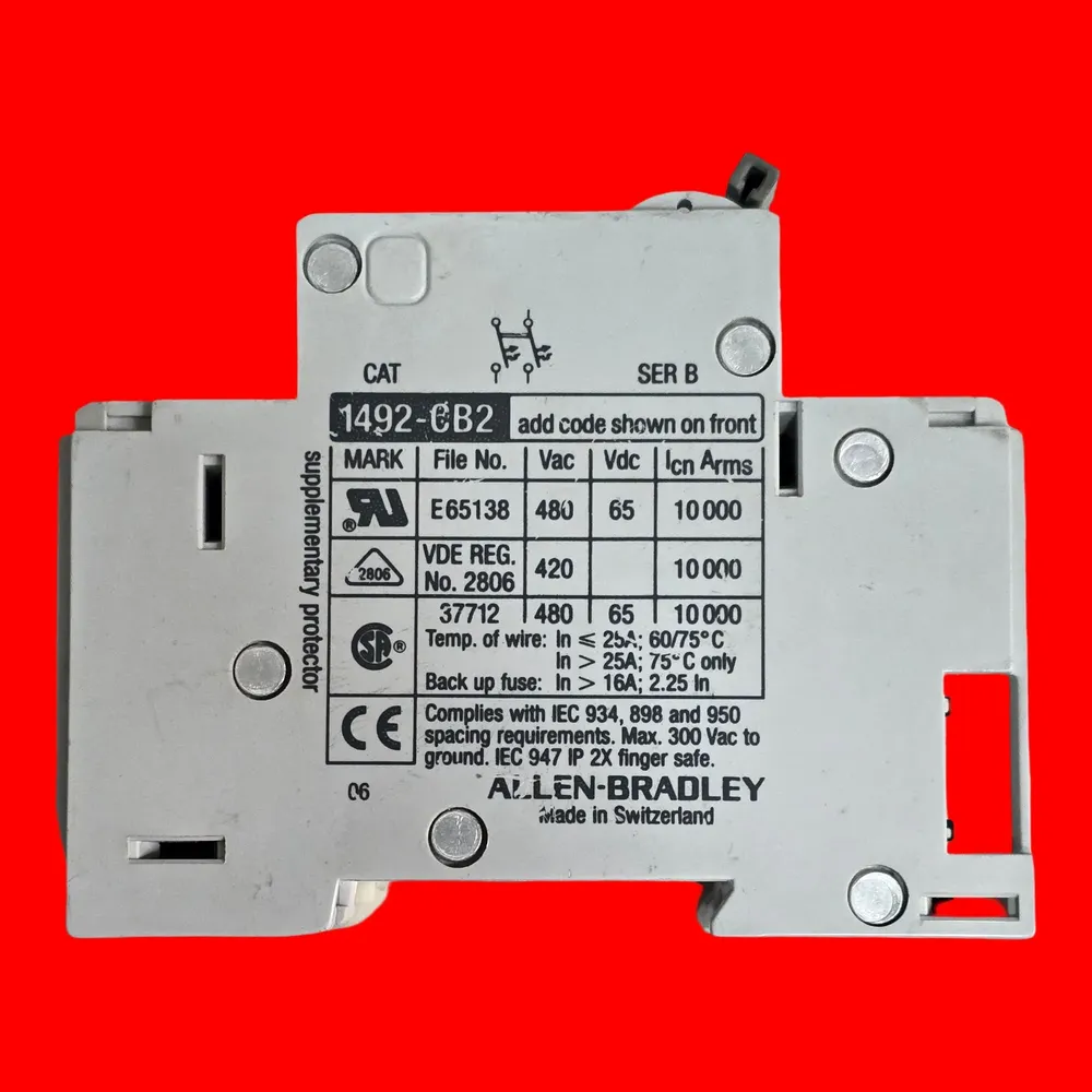 Allen-bradley 1492-cb2 G050 Interruptor Termomagnético Ser B - Imagen 3