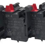 Lote De 4 Piezas Allen Bradley 800f-x01 Bloque De Contacto Negro