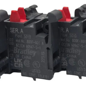 Lote De 4 Piezas Allen Bradley 800f-x01 Bloque De Contacto Negro