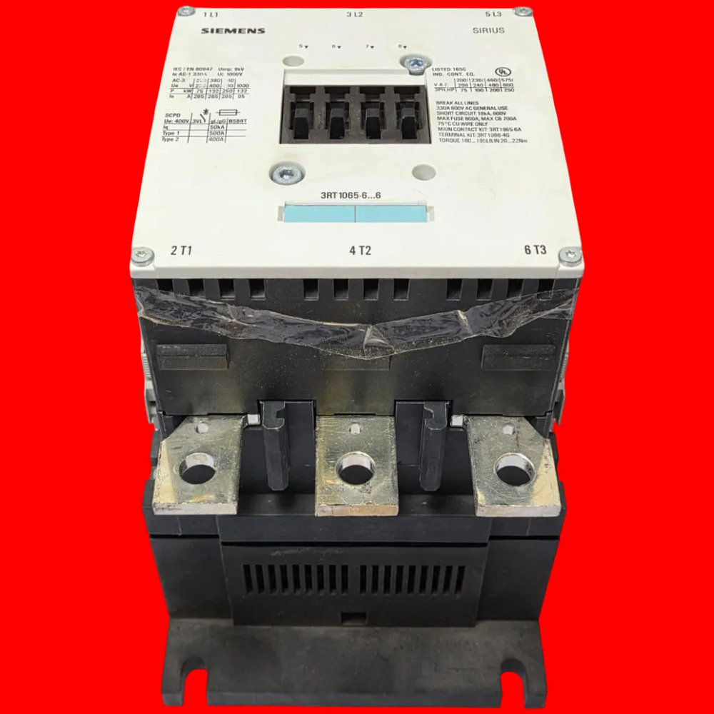 Siemens 3rt1065-6ar36 Contactor De Potencia - Imagen 6