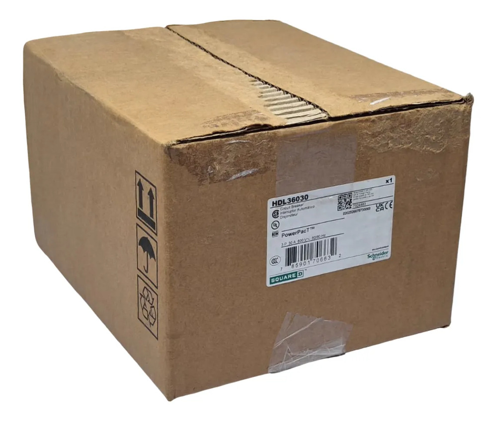 Square Hdl36030 Termomag C/zapata 3x30a 18ka 480vac 250vdc