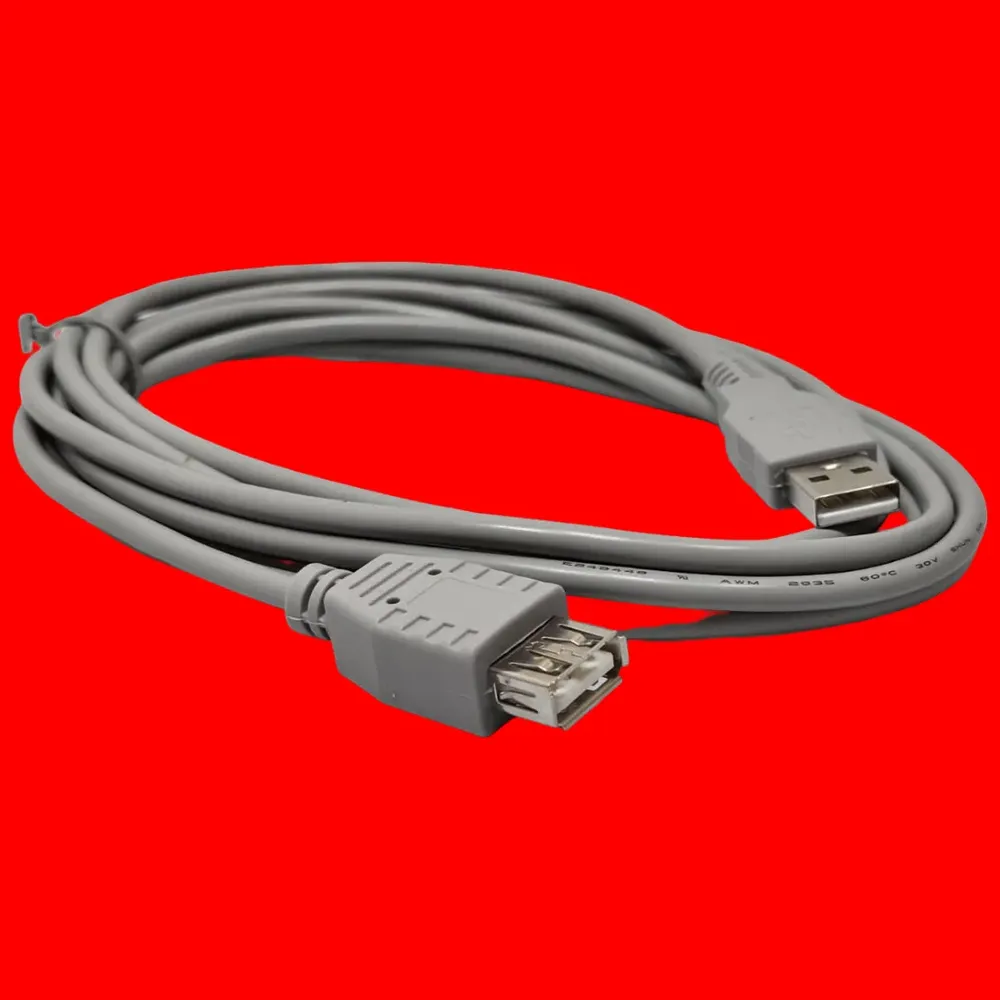 Cable Usb Extension 3 Mtrs Manhattan 317238 Color Gris Claro Gris - Imagen 2