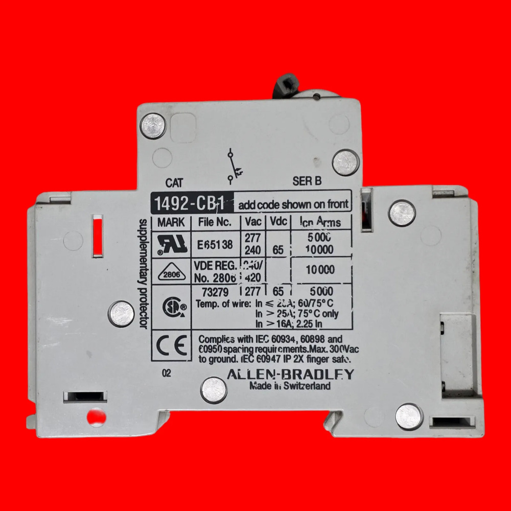 Allen-bradley 1492-cb1 G200 Interruptor Termomagnético 2 Pz - Imagen 4