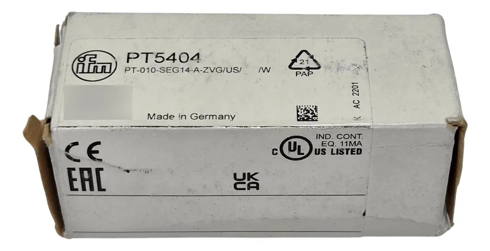 Ifm Pt5404 Transmisor De Presión Electrónico Industrial