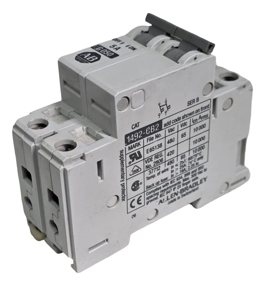 Allen-bradley 1492-cb2 G050 Interruptor Termomagnético Ser B