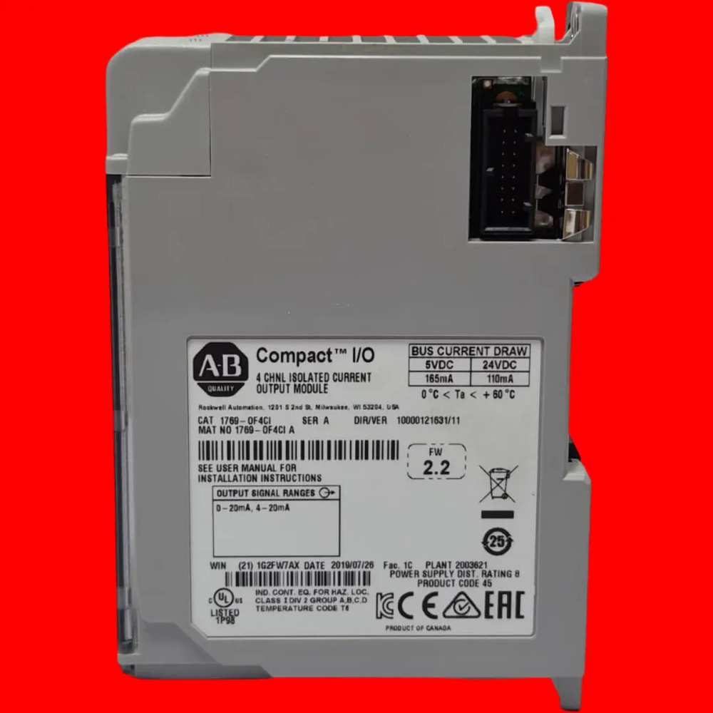 Módulo 1769-of4ci Allen-bradley 4 Salidas Analógicas 20ma - Imagen 6