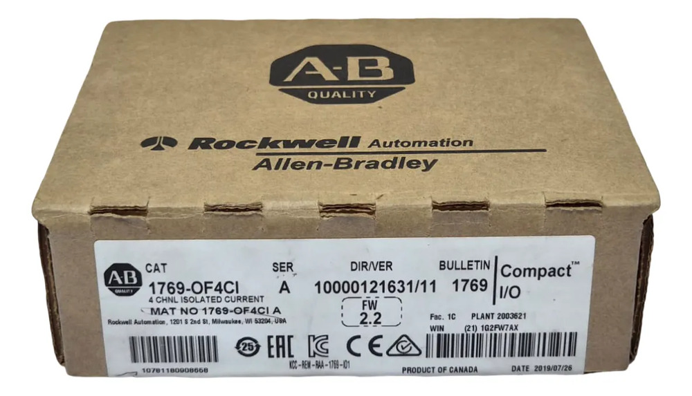 Módulo 1769-of4ci Allen-bradley 4 Salidas Analógicas 20ma