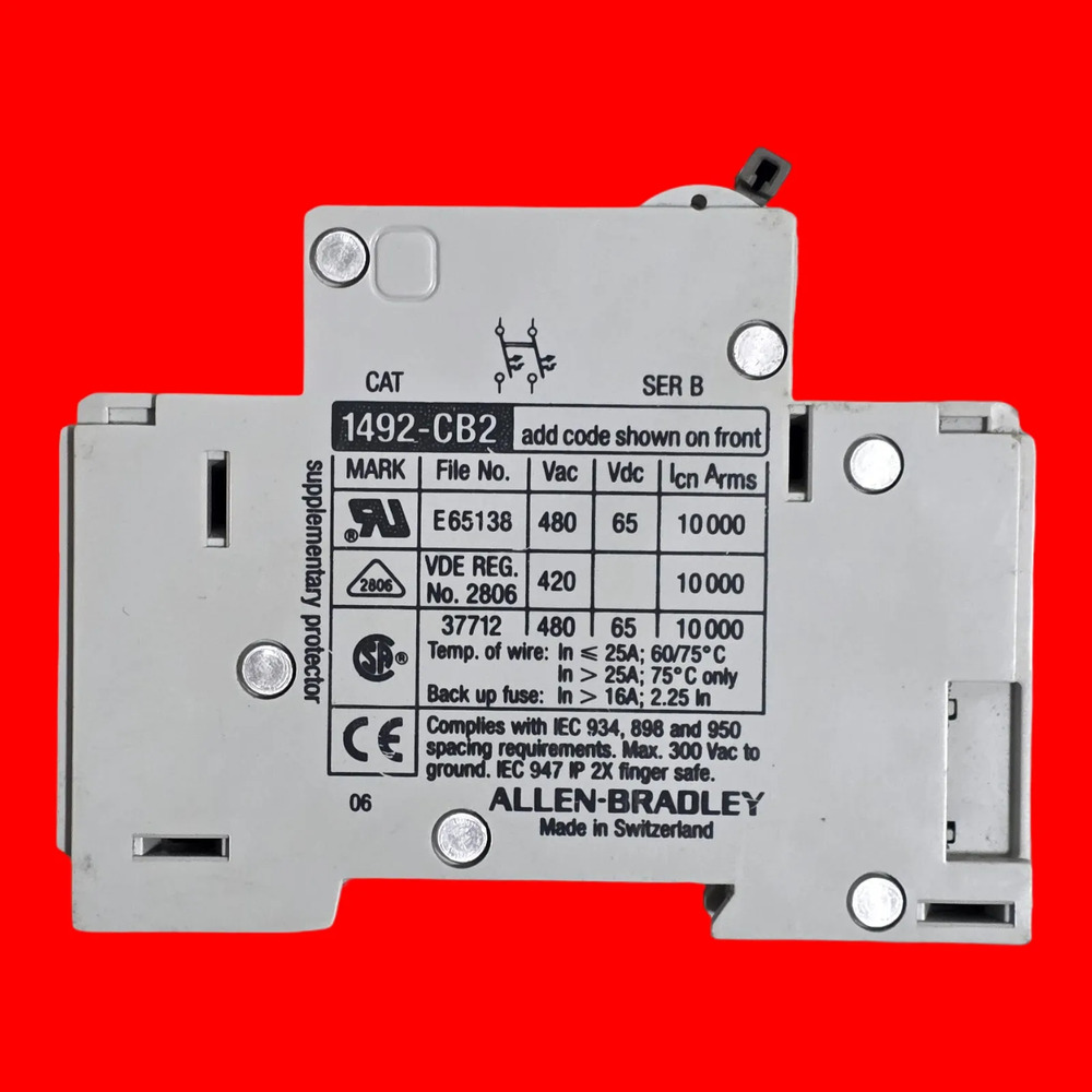 Allen-bradley 1492-cb2 G030 Interruptor Automático 2 Pzas - Imagen 4