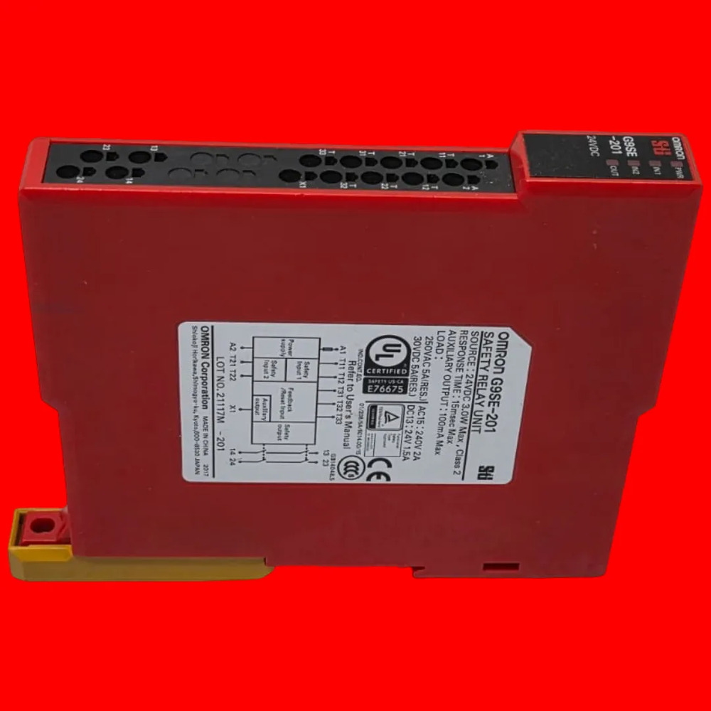 G9se-201 Omron Configurable Safety Relay 24vdc 5a - Imagen 3