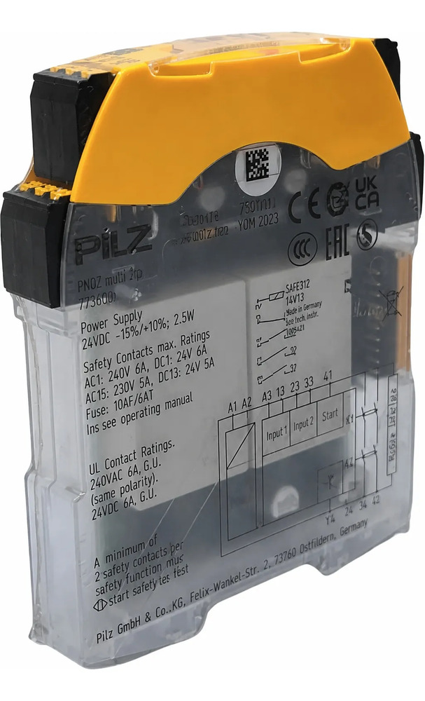 Pilz 751103 Pnoz-s3c-24 Safety Relay Pnoz S3 C 24 Vdc