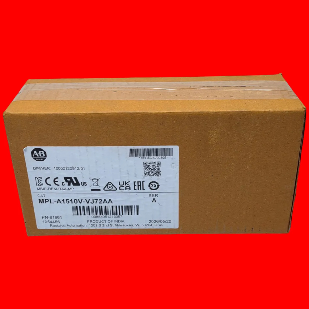Allen Bradley Mpl-a1510v-vj72aa Servo Motor Kinetix 200v - Imagen 2