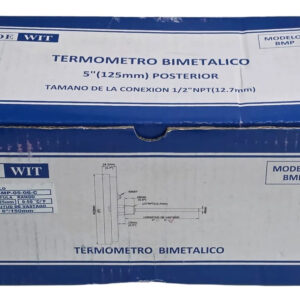 Termometro Bimetalico Dewit Bmp-05-06-c Inoxidable