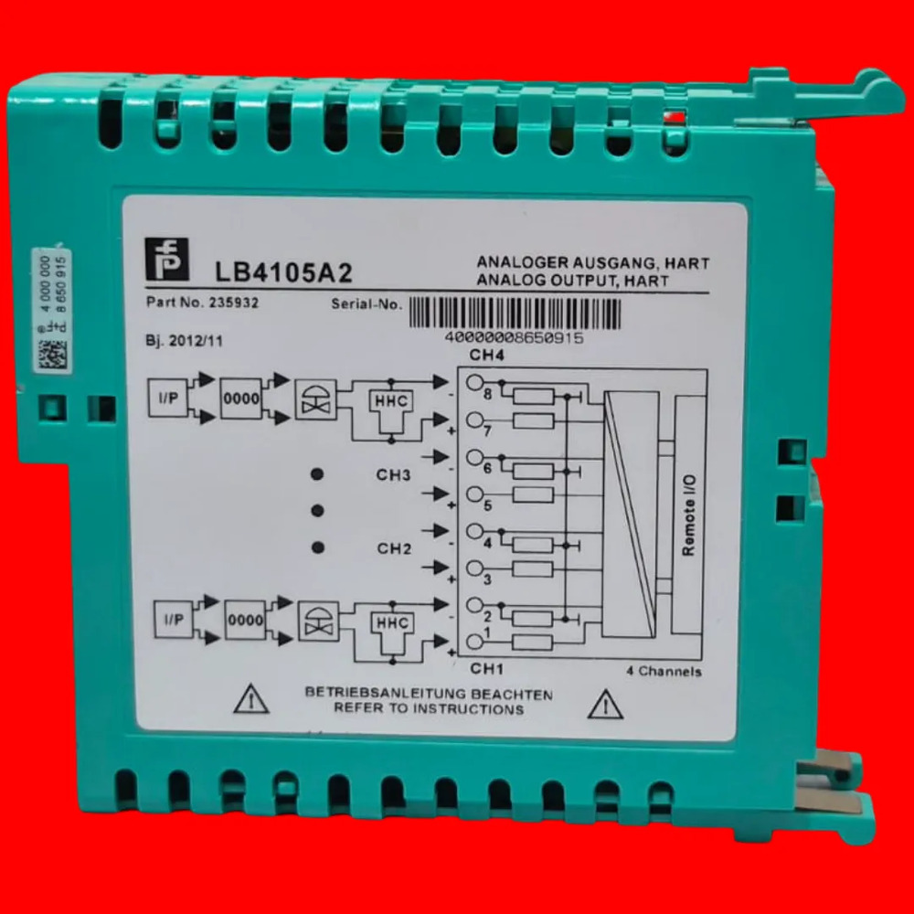 Pepperl Fuchs Lb4105a2 Modulo Salida Analogica 4 Ch Ex I/o - Imagen 5