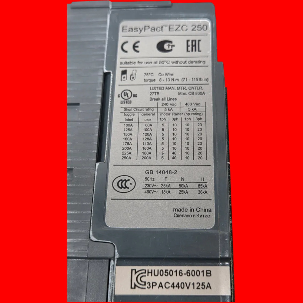 Schneider Ezc250h3125 Circuit Breaker - Imagen 3
