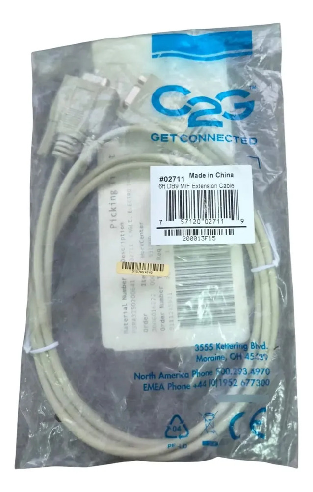 Db9 M/f C2g Cable Get Connected Hembra-macho /generico